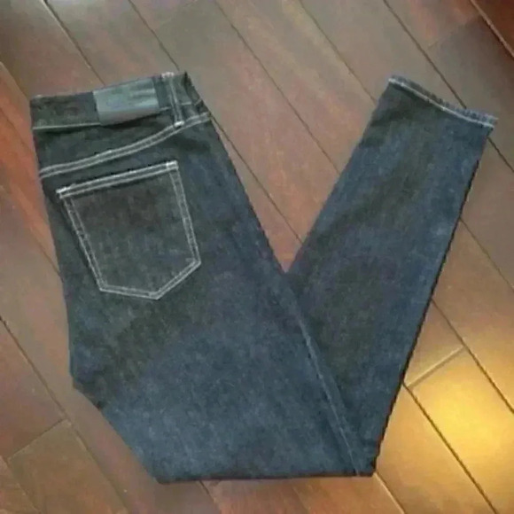 Ralph Lauren Premier Skinny Jeans Ankle Cropped Black Contrast Stitch Size 2 - Picture 15 of 15